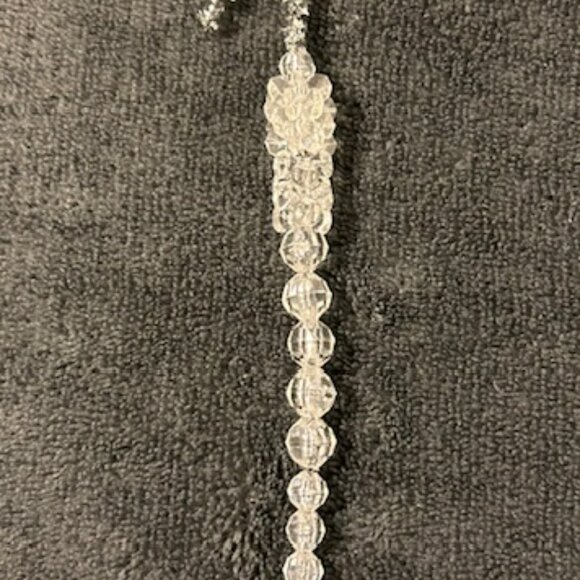 Vintage Handmade Acrylic Crystal Beaded Christmas Holiday Icicle Tree Ornaments - Picture 2 of 7